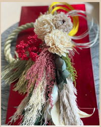 12月28日ご注文の新築のお家用のしめ縄飾りの写真