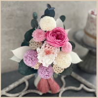 ご注文の新年のご準備用にとプリザーブドフラワー仏花の写真