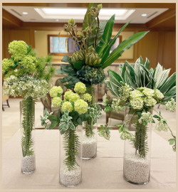 お花のレンタル　エントランス装花の写真