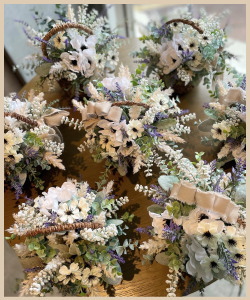 バスケットアレンジフラワーの写真１