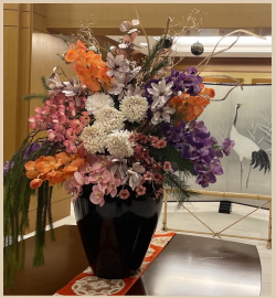 お花のレンタル　エントランス装花の写真