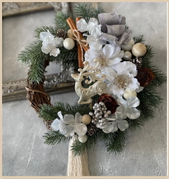 クリスマスリースの写真