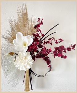 アーティフィシャルフラワーアレンジメントの写真