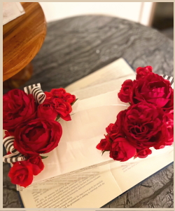 ティッシュケースアレンジメントの写真